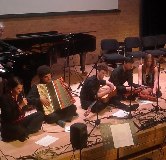 Musicians on stage